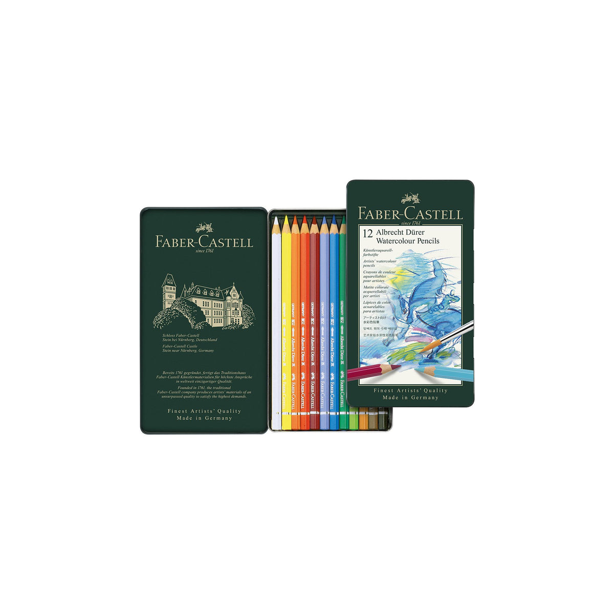 Faber Castell Albrecht Dürer® Artists&#39; Watercolor Pencils Set of 12pc - 14120334