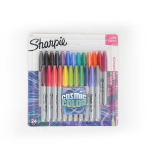 Sharpie - Permanent Markers, Fine Point Cosmic Color, Set of 24 pens - 01390741