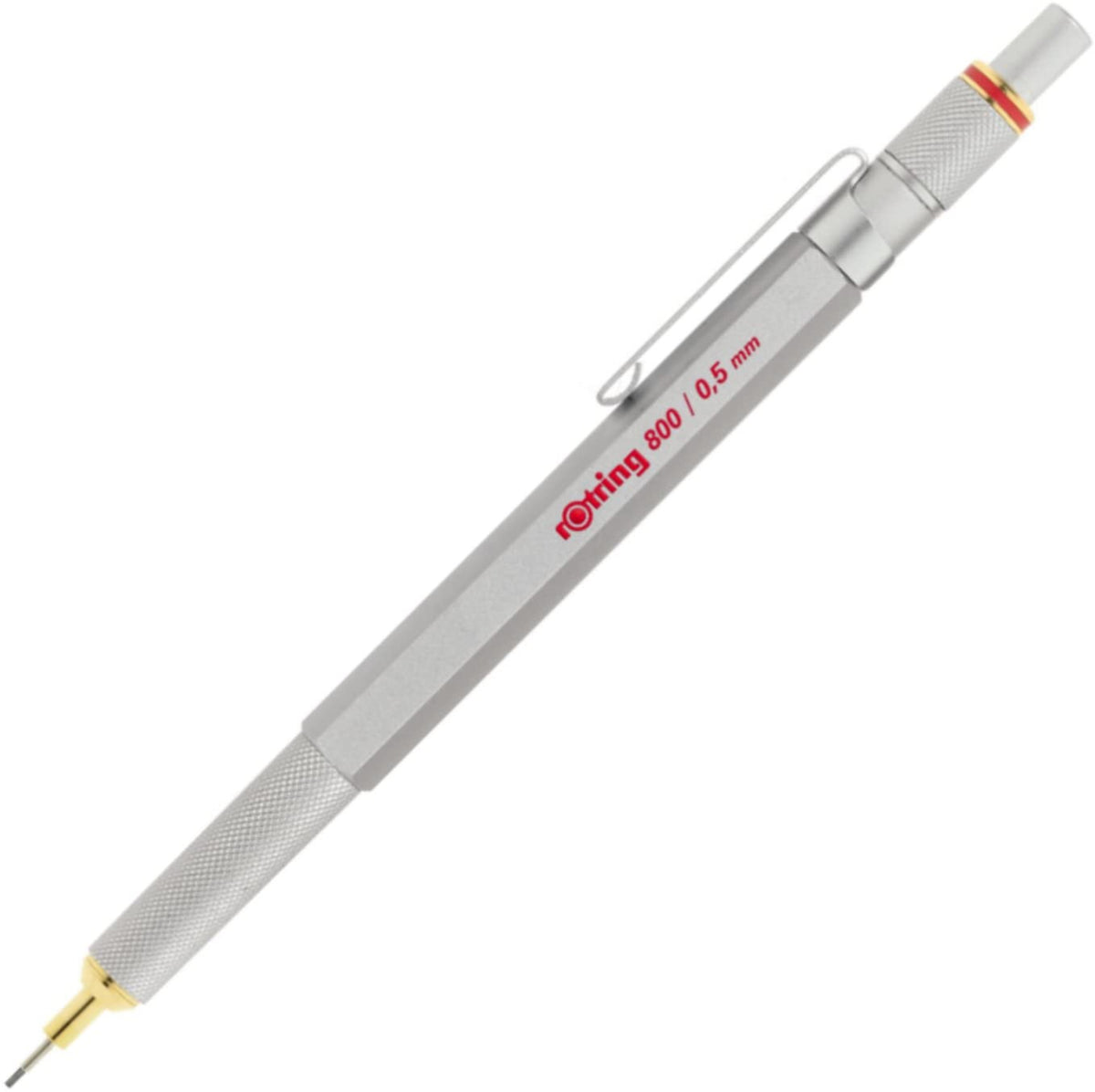 Rotring Mechanical Pencil (800/0.5mm) Full Metal Silver Mechanical Pencil - 17250096