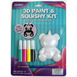 MOGTOY- 3d Paint & Squishy Panda Kit- 17290035
