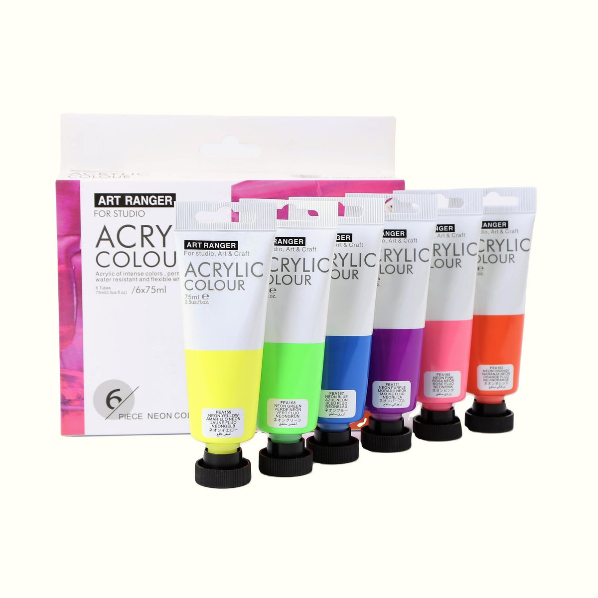 Art Ranger Acrylic Paint Primary Colors 75ML (Sold per pc)