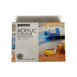 Art Rangers 6x75ml Acrylic Color Set - Piece Metallic Set - 17330046