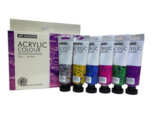 Art Rangers 6x75ml Acrylic Color Set - Piece Glitter Set - 17330047