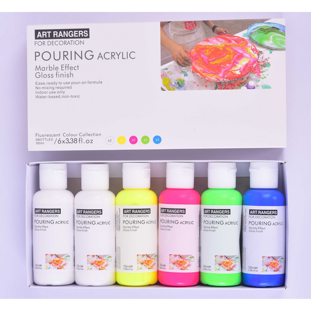 Art Rangers 6x100ml Pouring Acrylic Set - 17330049