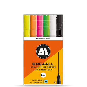 Molotow - One4All,127 HS Neon Set, 2mm - 05600063