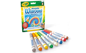 Crayola, Window Markers, 8 Washable Markers, 01350354