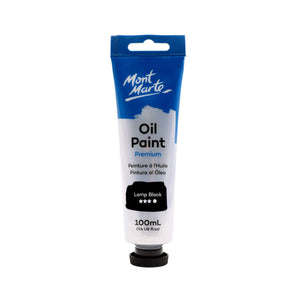 Mont Marte Oil Paint, Lamp Black, 100ml - 04530399