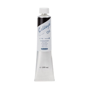 Schmincke College Oil Color,200ml, Lamp Black - 05640013