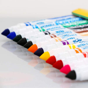 Crayola Ultra-Clean washable Markers, Set 12 Count - 01350024