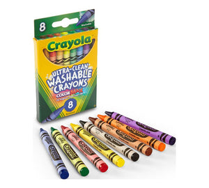 Crayola, Washable Large Crayons 8 Colors - 01330749