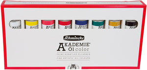 Schmincke Akademie Oil Color Cardboard Set 8x60ml Tubes - 05640200