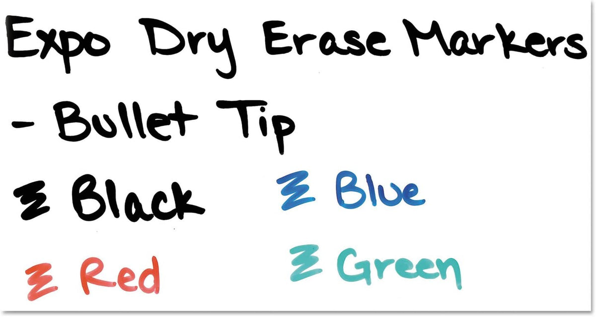 Expo, Low Odor Dry Erase Markers, Set of 12 Blue Colors - 17250241