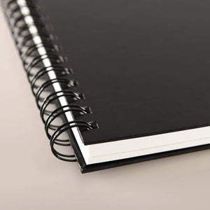 Canson, Spiral Sketch Book Fine, 23cm x 30.5cm, 90 Pages, Black - 07021110