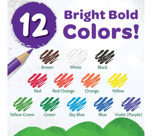 Crayola, Colored Pencils Set 12 Colored  - 01330048