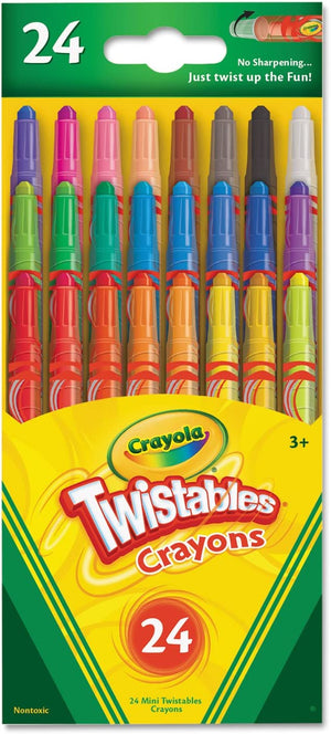 Crayola, Mini Twistable Crayons Assorted Colors 24 colors - 01210074