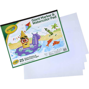 Crayola, Giant Marker, and Watercolor Pad, Kids Art Supplies, 01330716
