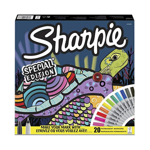 Sharpie, Turtle Special Edition Permanent Marker Set Assorted, 20 Pieces -17250054