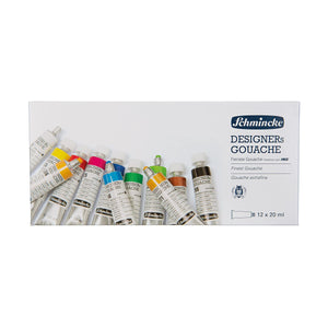 Schmincke Designers Gouache(72014), 12 x 20 ml tubes - 05640354