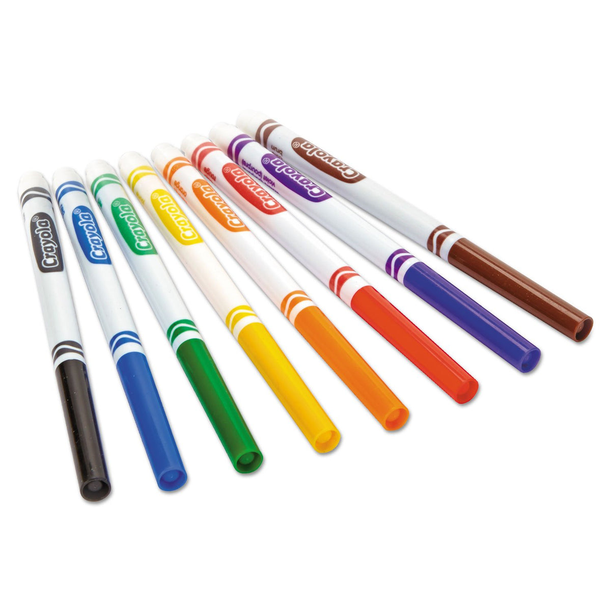 Crayola, Markers, Fine Point, Classic Colors, Set of 8 Colors - 01210085