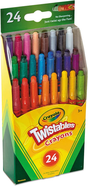 Crayola, Mini Twistable Crayons Assorted Colors 24 colors - 01210074