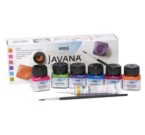 Kreul Javana Set of Colors for Silk Painting, 6 x 20 ml Set of 2pc - 52501650