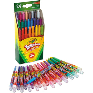 Crayola, Mini Twistable Crayons Assorted Colors 24 colors - 01210074