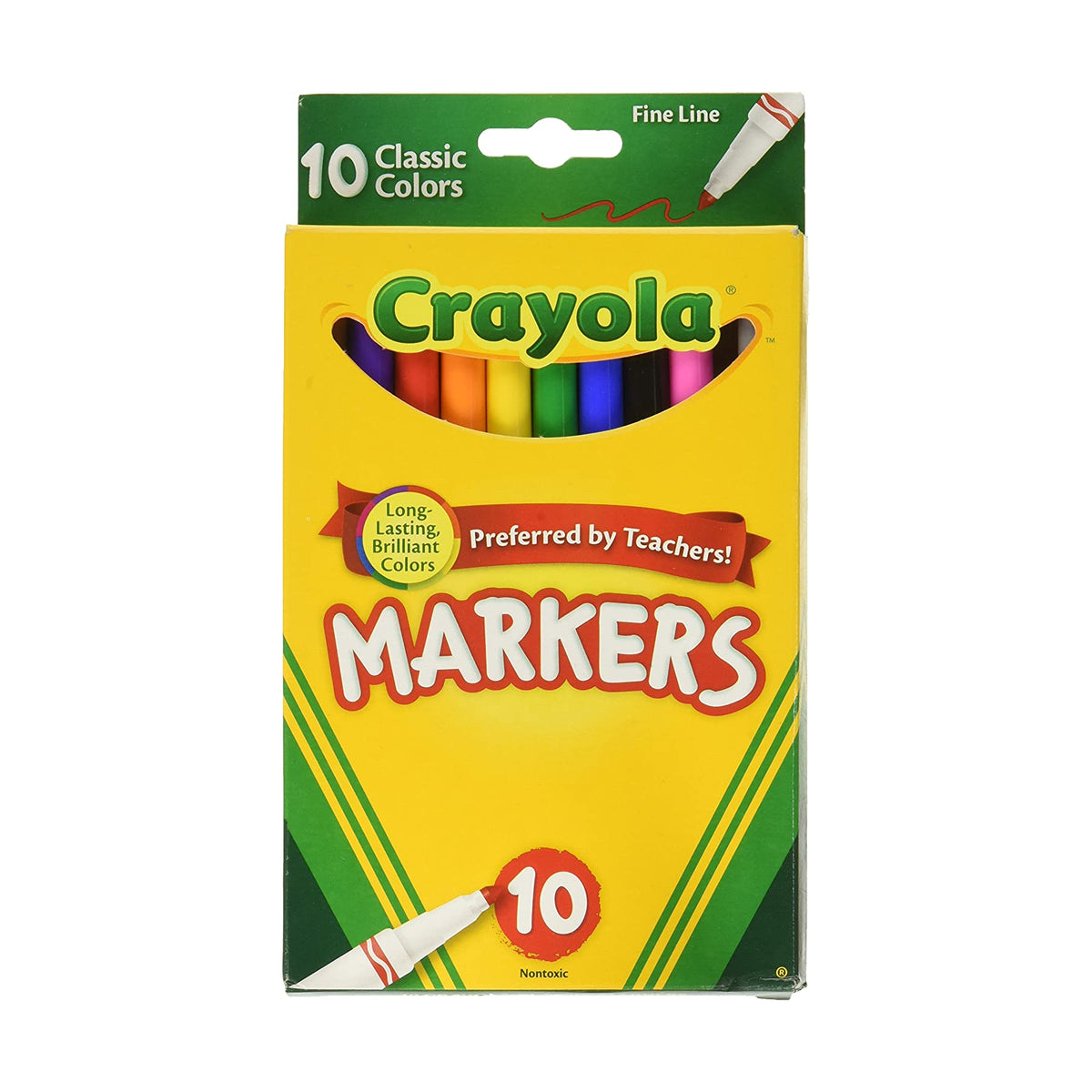 كرايولا اقلام تلوين متنوعة 8 ألوان 