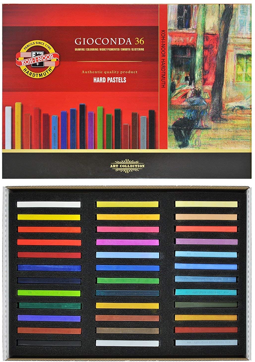 Koh-I-Noor Toison d&#39;Or Soft Pastels Set of 36pc - 05000168
