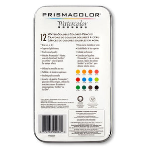 Prismacolor Premier WaterColor Colored Pencils,12 Piece - 01350527