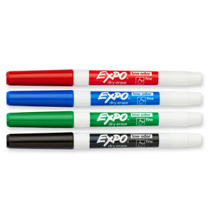 إكسبو ، أقلام تحديد للمسح الجاف مجموعة من 4 ألوان متنوعة 