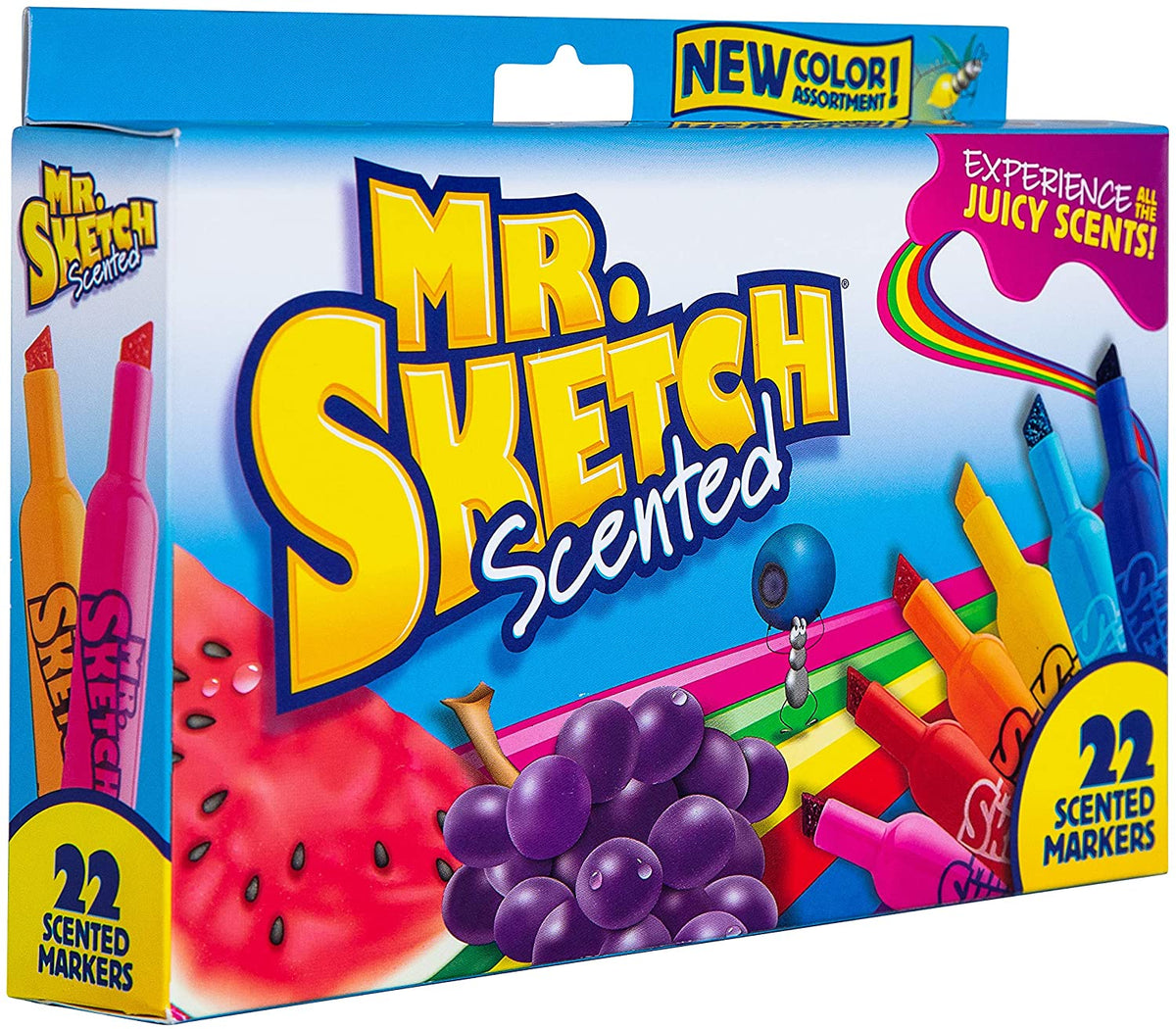 مجموعة مستر سكتش ، قلم تحديد محفور ، 22 قلم ماركر معطر متنوع