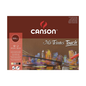 Canson Mi-Teintes Touch Assorted Pastel Paper Pads -( 29.7x42cm) 12 Sheet Pad - 07021226