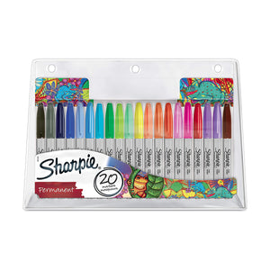 Sharpie - Fine Point Permanent Markers, Set of 20 pens Assorted - 17250031