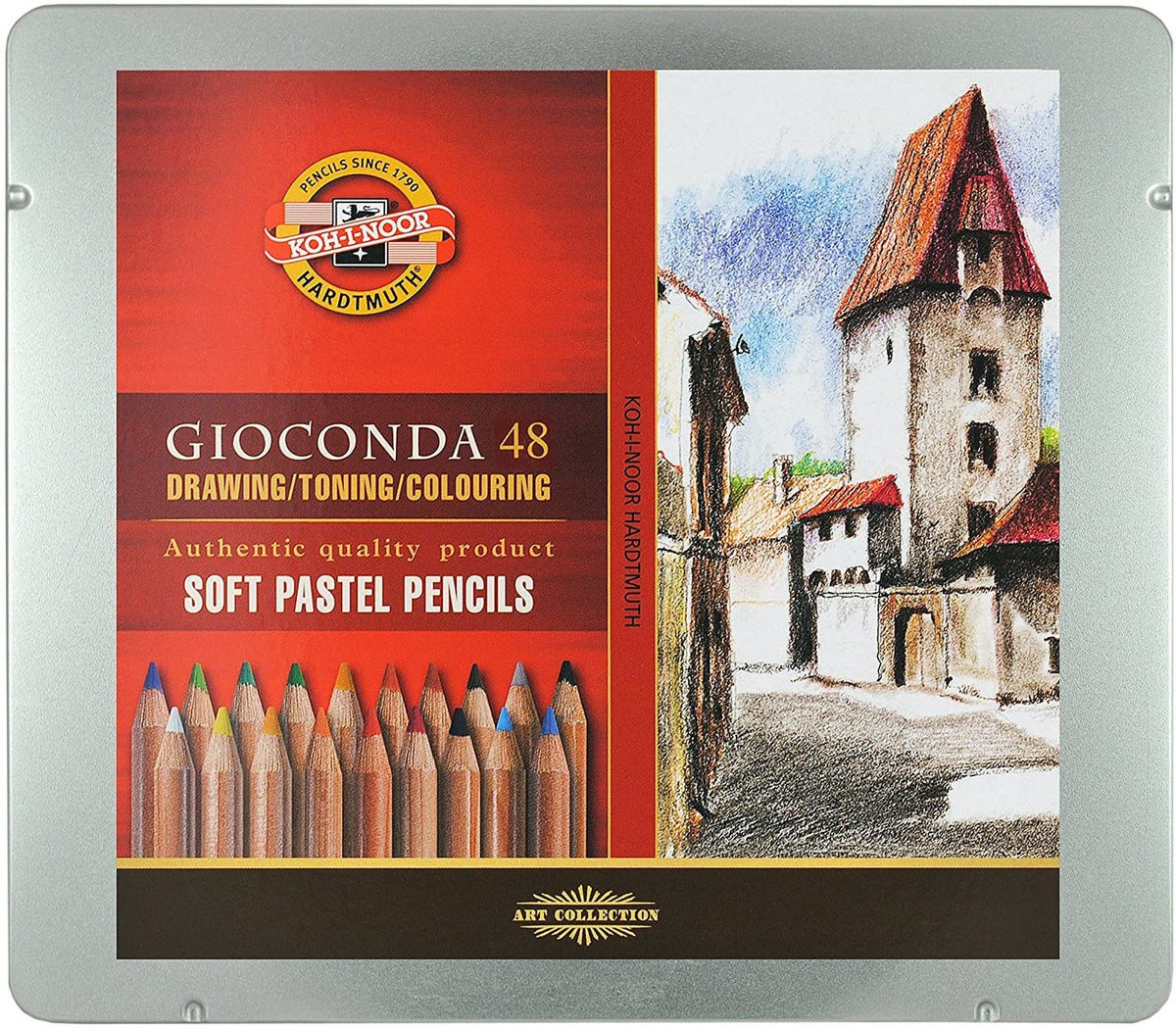 Koh-I-Noor Gioconda 48 Soft Pastel Pencils - 05000070