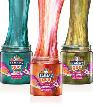 Elmer's GUE Premade Slime, Cosmic Shimmer Glitter Slime, Variety Pack -01230206