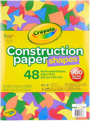 Crayola - Construction Paper Shapes, 48page (22cm x 30cm) - 01330710