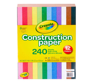 Crayola, Construction Paper Shapes, 240 sheet (22cm x 30cm) - 01210092