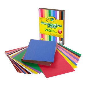 Crayola, Construction Paper Shapes, 240 sheet (22cm x 30cm) - 01210092