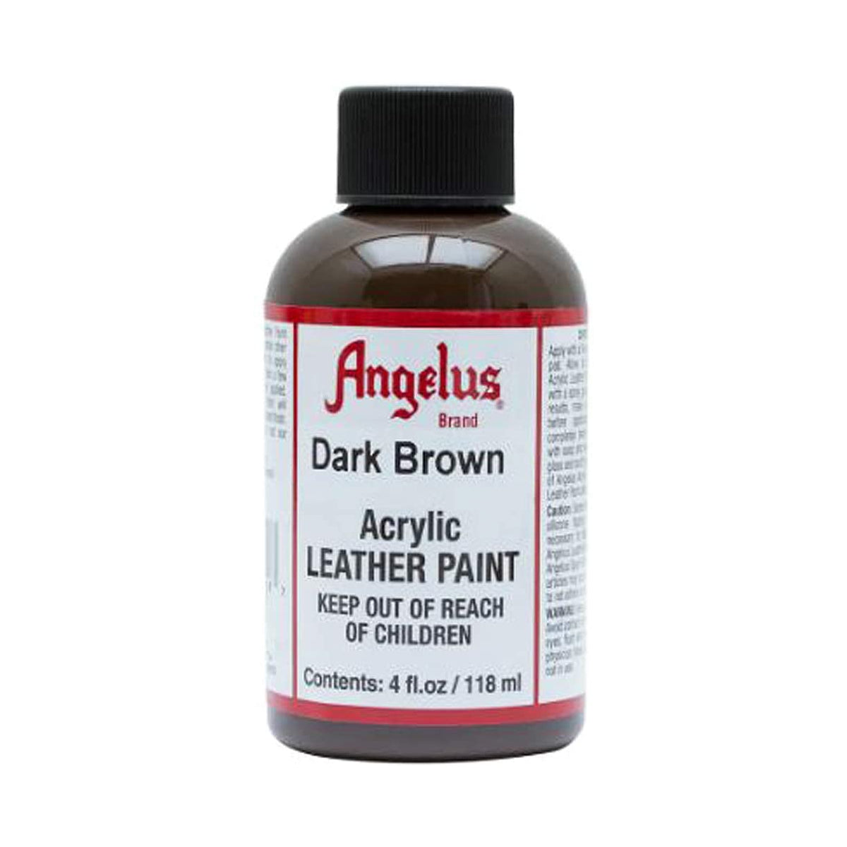 Angelus Acrylic Dark Brown Paint - 118ml - 01350535