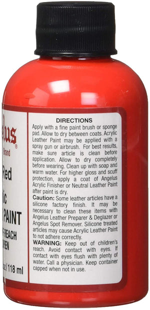 Angelus Acrylic Chili Red Paint 118ml - 01350467