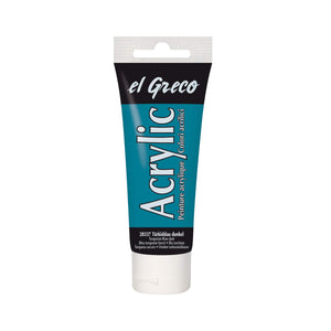 Kreul Acrylic El Greco ,Turquoise Blue Dark,75ml - 52501357