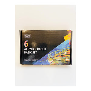 MOGART, Acrylic Paint, 6x 75ml, Tubes - 03190015