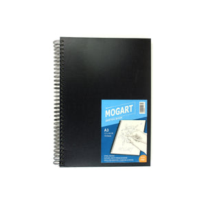 MOGART, Sketch Book, Hardcover Pad Spiral binding,11.7"x 16. 5", A3 ,110 sheet - 03190018