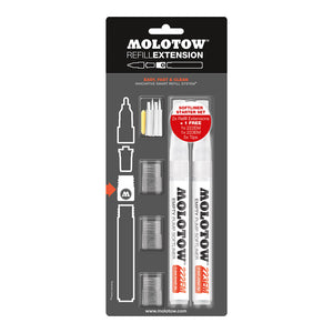 Molotow Aqua Ink Softliner Brush Pump Marker Set, Assorted Colors Set 12 Pump Marker - 05600084