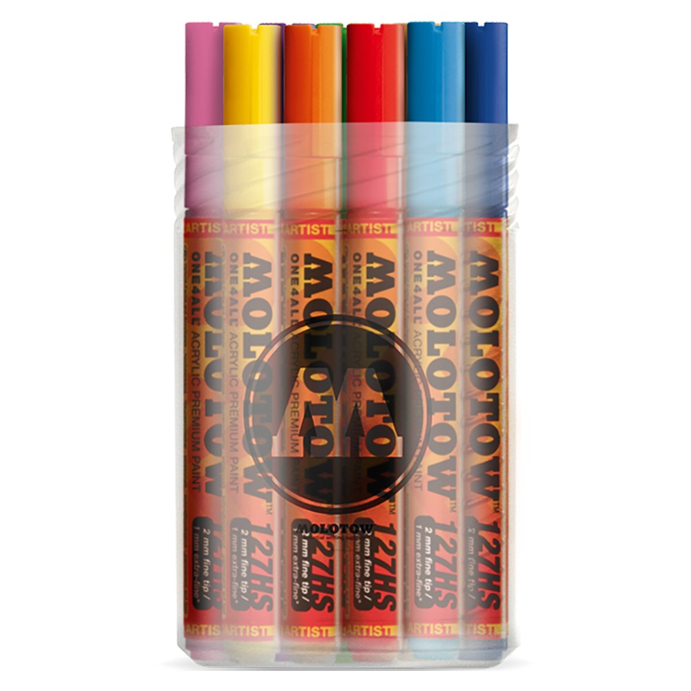 Molotow - One4all Acrylic Paint Marker -  Main Kit 1 - Set Assorted Colors Set 20 Marker - 05600055