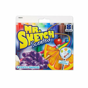 Mr. Sketch, Chiseled Tip Marker, 8 Assorted Scented Marker- 20100002