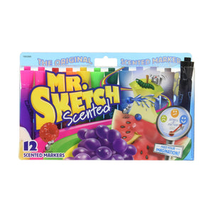 Mr. Sketch, Chiseled Tip Marker, 12 Assorted Scented Marker -20100001