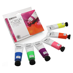 Art Rangers 6x75ml Acrylic Color Set - Piece Neon Color Set - 17330045