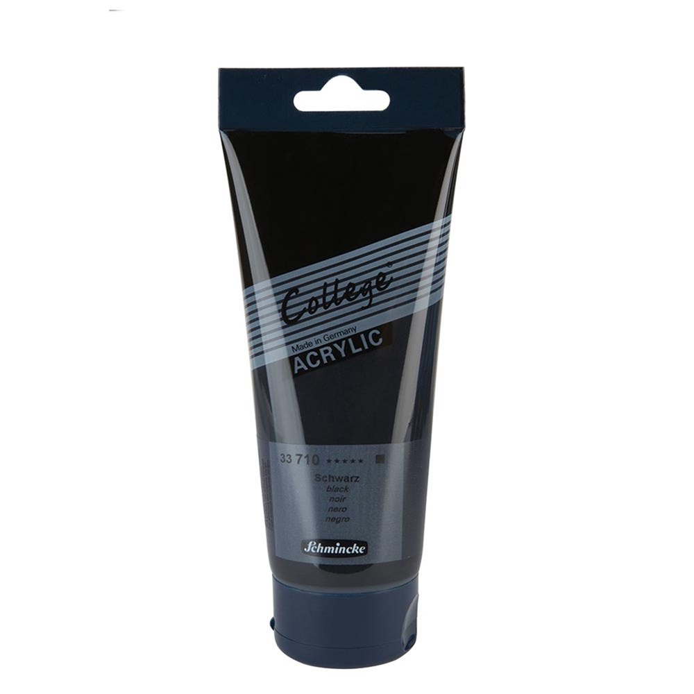 Schmincke College Acrylic Color -200ml - Black - 05640298