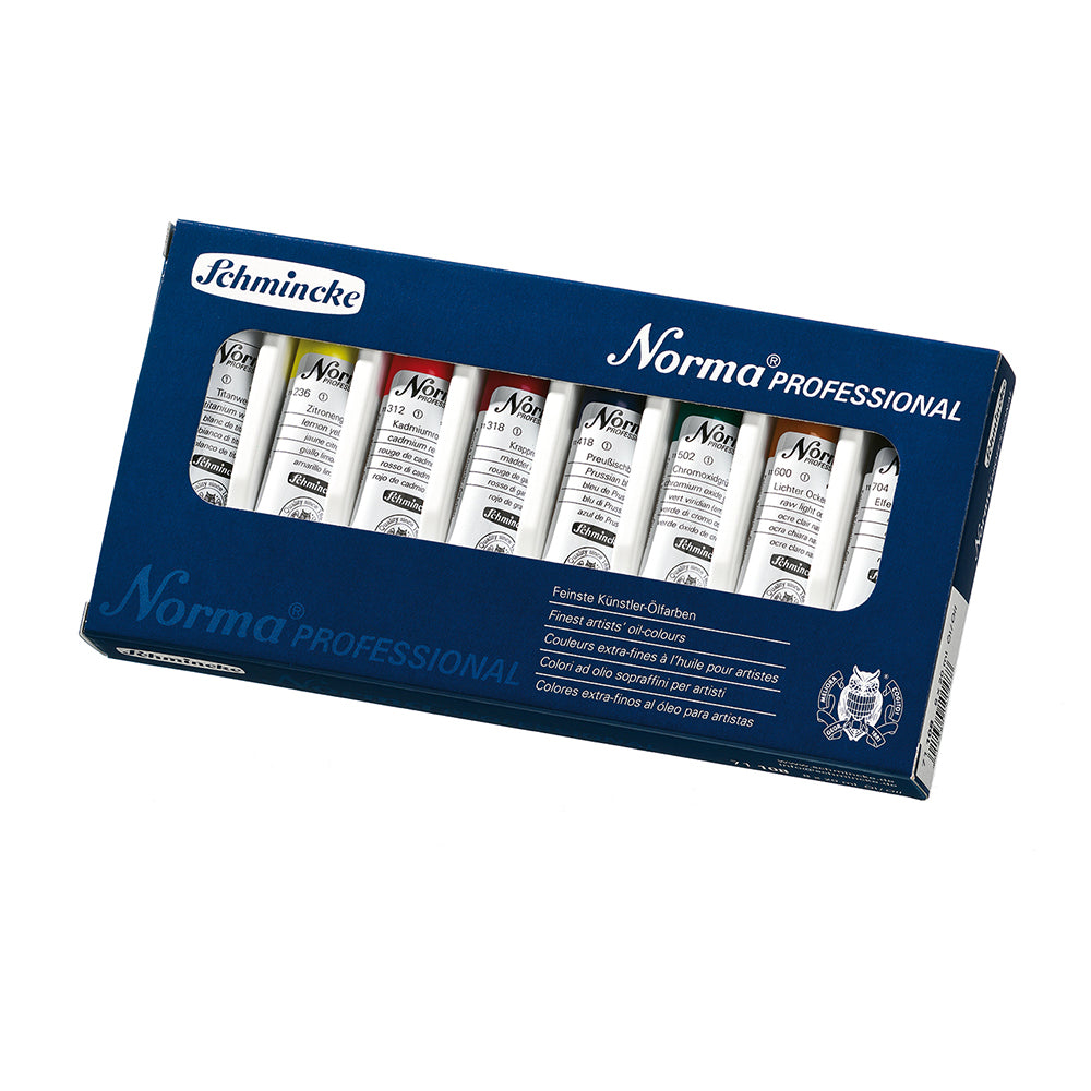 Schmincke Norma Professional Finest Artist's Oil Colors Paint Set 8 x 20ml - 05640167